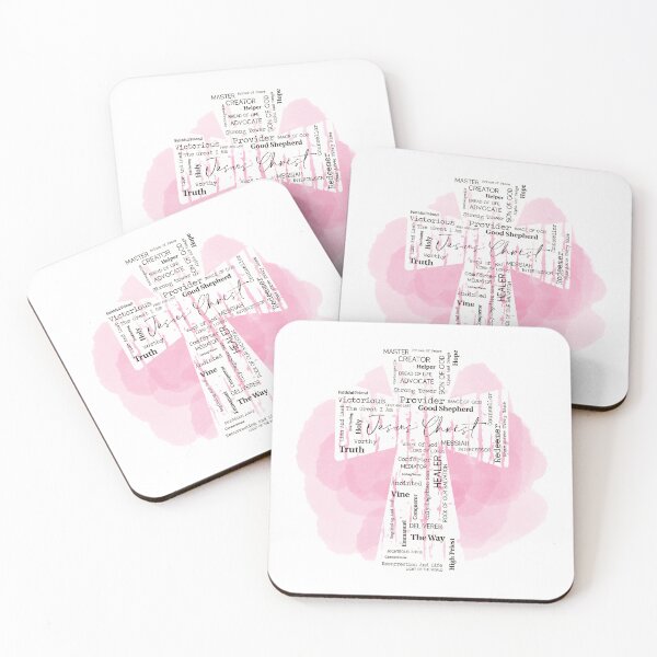 Item preview, Names of Jesus Word Art Pink designed and sold by LinaraDigital.