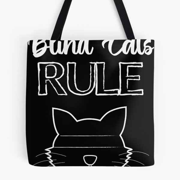 Item preview, Blind Cats Rule  Funny Disabled Pet Cat Lover Quote Premium T-Shirt designed and sold by MarthaDilworth.