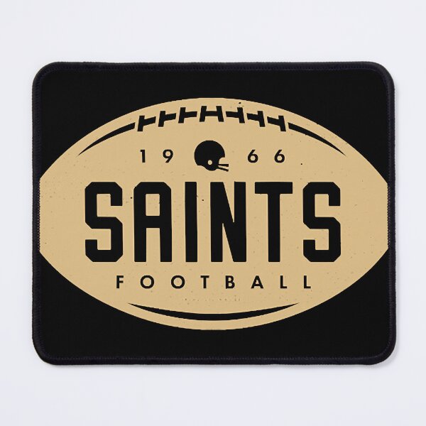 Item preview, VintageFootballShape-NewOrleansSaints(GoldSaintsWordmark) designed and sold by MarvinJo285811.