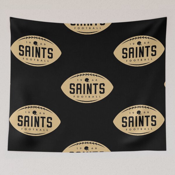 Item preview, VintageFootballShape-NewOrleansSaints(GoldSaintsWordmark) designed and sold by MarvinJo285811.