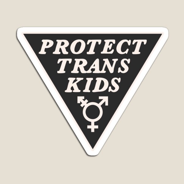 Vista previa del artículo con la obra «proteger a los niños trans», diseñado y vendido por craftordiy.art.