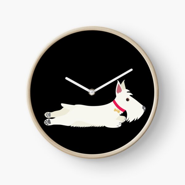 Schnauzer_Copyright © BonniePortraits on Redbubble.com Clock