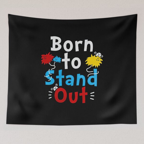 Item preview, Men Women Born To Stand Out Funny Men Fan designed and sold by Gabriellamiglio.