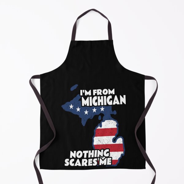 Item preview, Distressed I'm From Michigan Home State MI Nothing Scares Me design designed and sold by Merchking1.