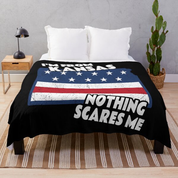 Item preview, Distressed I'm From Kansas Home State KS Nothing Scares Me design designed and sold by Merchking1.