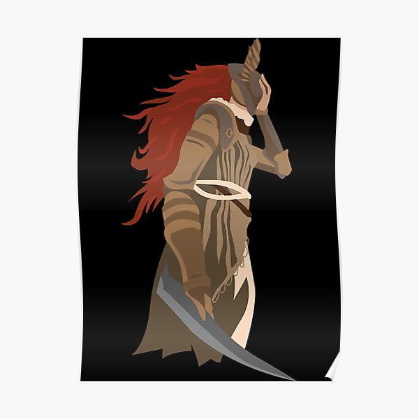 Elden Ring Valkyrie Poster By LTAgirl Redbubble   Poster,504x498,f8f8f8 Pad,600x600,f8f8f8 