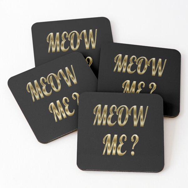 Item preview, Why Me - Meow Me Gold Typography designed and sold by Digitalme Designs.