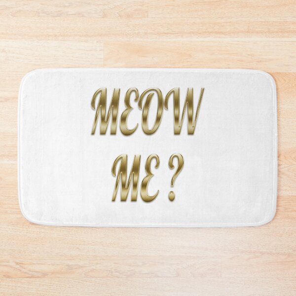 Item preview, Why Me - Meow Me Gold Typography designed and sold by Digitalme Designs.