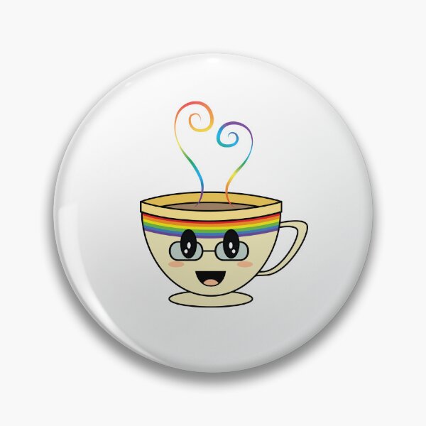 Item preview, Equalitea Rainbow Flag Pride w/  glasses designed and sold by qteapiecastle.
