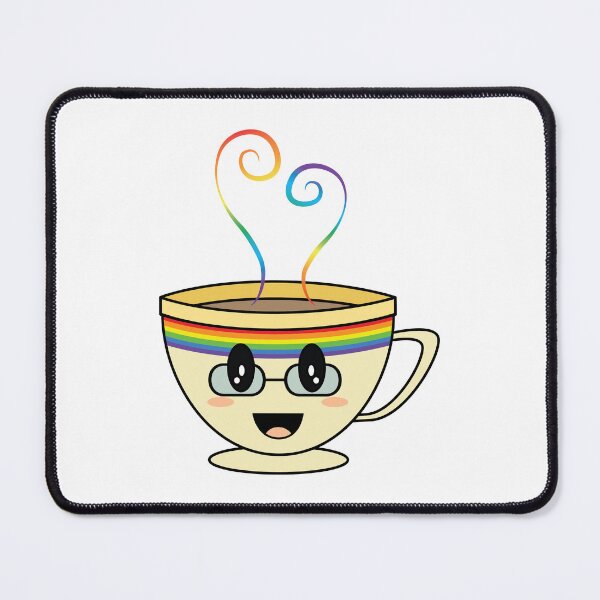 Item preview, Equalitea Rainbow Flag Pride w/  glasses designed and sold by qteapiecastle.