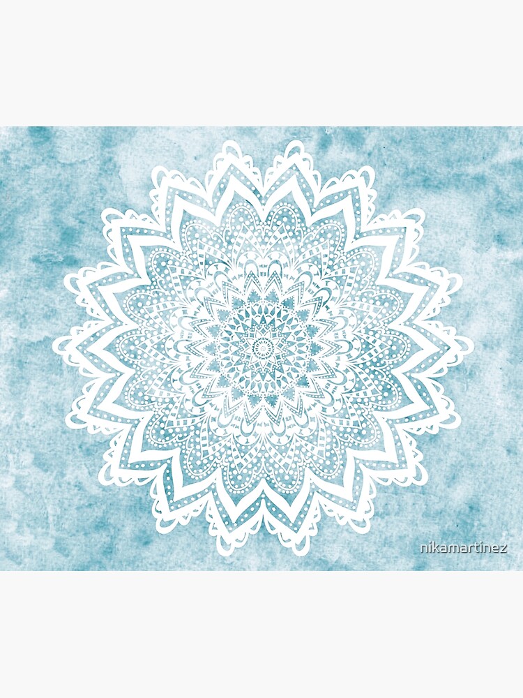 MANDALA SAVANAH LIGHT BLUE by nikamartinez