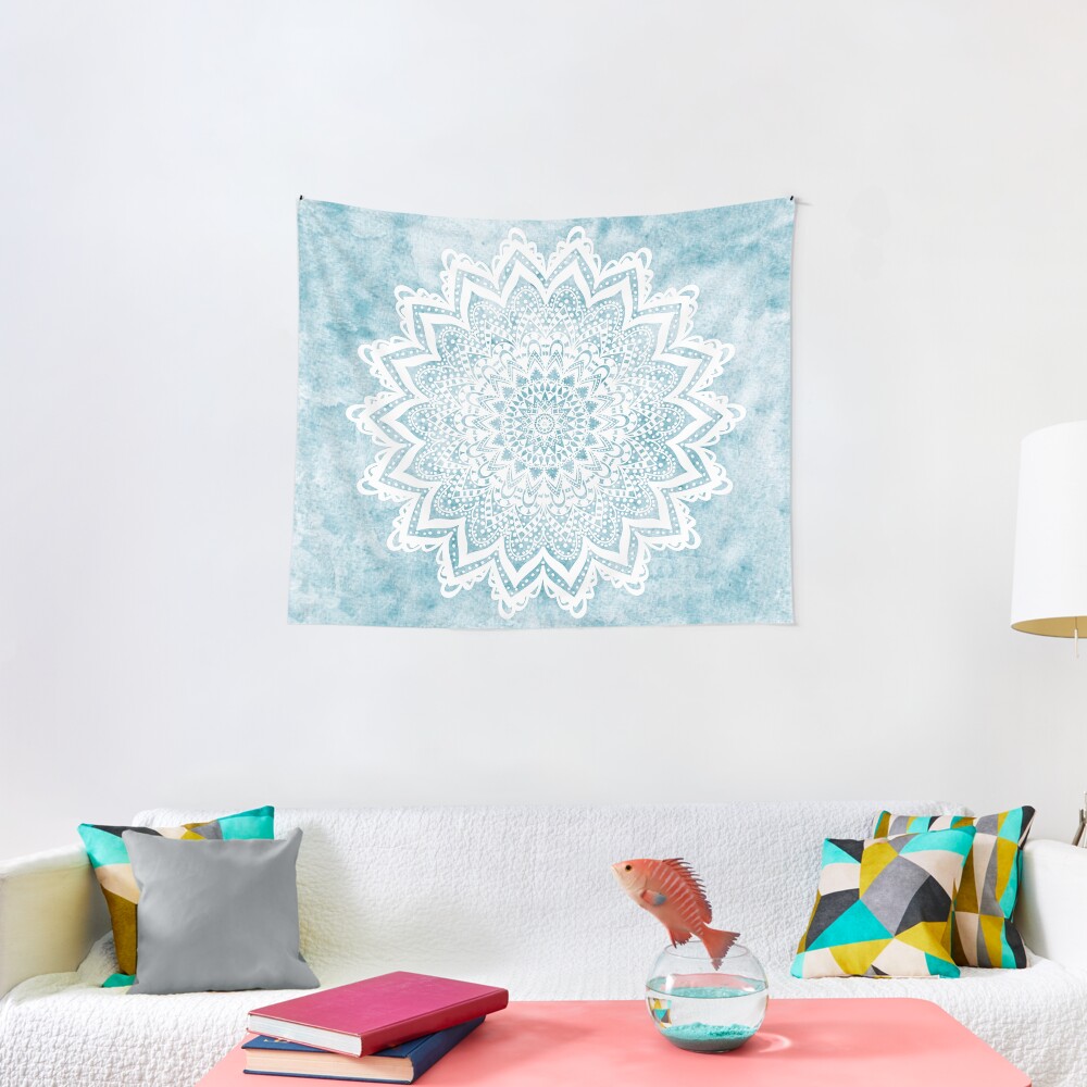 MANDALA SAVANAH LIGHT BLUE Tapestry