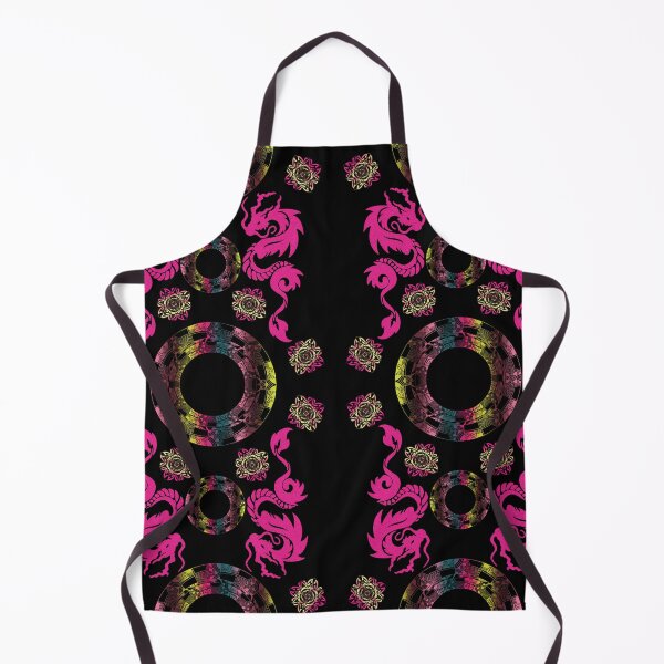 Item preview, Seamless Pink Dragon in Circle Mandala Design designed and sold by MyMemoriesArts.