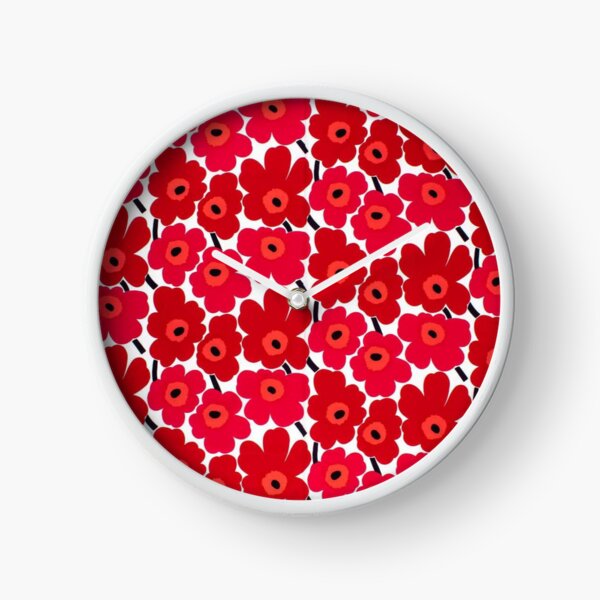Unikko Flowers Design Clock