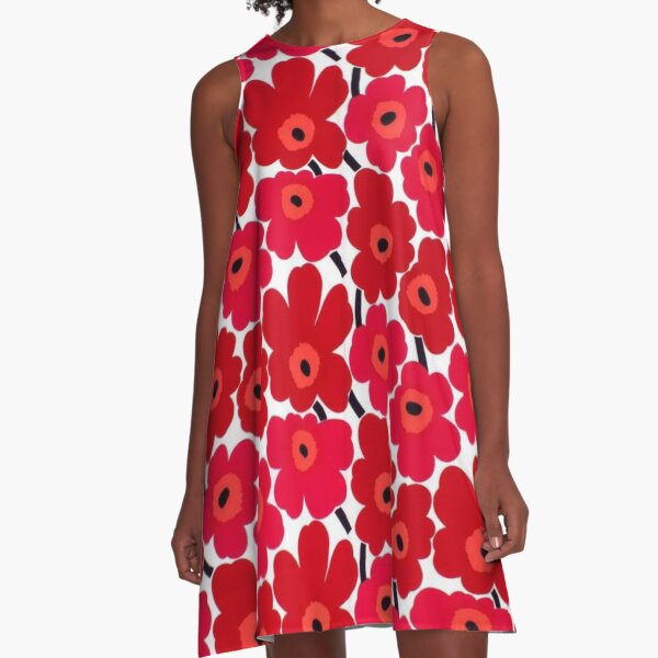 Unikko Flowers Design A-Line Dress