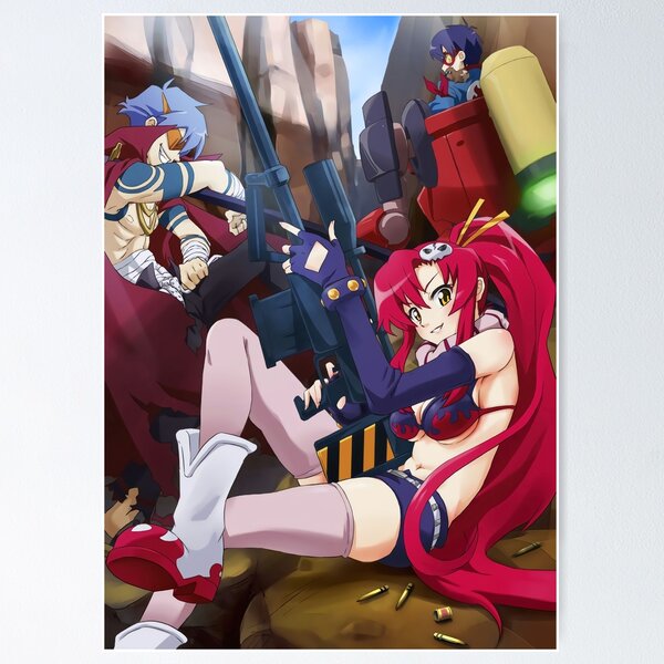 Anime Tengen Toppa Gurren Lagann Yoko Bikini Top Canvas Art Poster