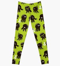 Black cute octopuses Leggings