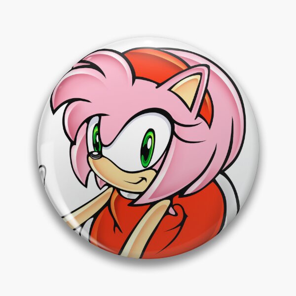 Sonic Tails Knuckles Amy Rose Sonic the Hedgehog Fan Art Sticker Button  Badge Pin 