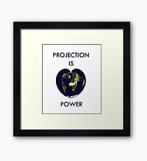 Projection is power Framed Print