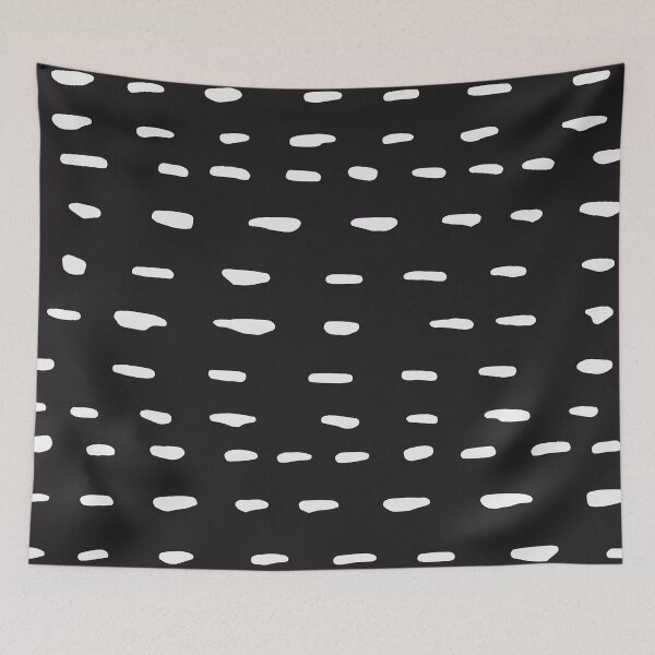 Item preview, White Over Black Abstract Line Art designed and sold by brookemiller801.