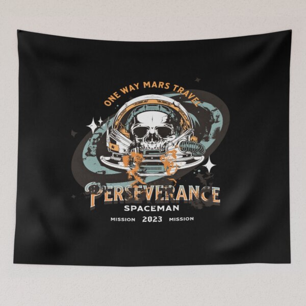 Item preview, One Way Mars Travel, Perseverance countdown to mars, mars challenge mission designed and sold by Nicedeco.