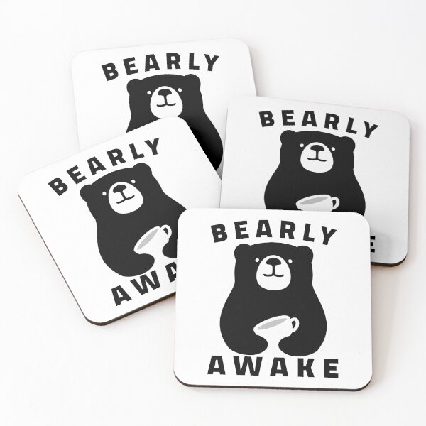 Item preview, Bearly Awake : Black Bear designed and sold by crazydotdesigns.
