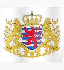 Luxembourg Coat of Arms Poster