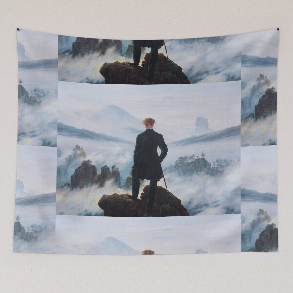 Item preview, Man on edge of cliff by Caspar David Friedrich designed and sold by Vintage Designs +.