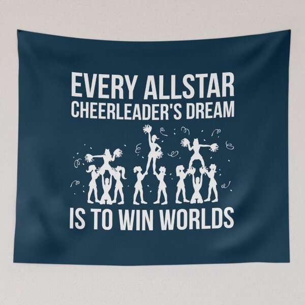 Item preview, Great Cheerleading Design Quote Allstar Cheerleader Dream Win Worlds   designed and sold by suouooRowe.