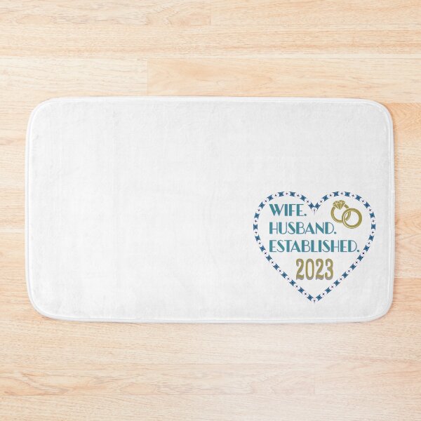Item preview, Bride and Groom in 2023... This is a design for you to wear or display in your home to celebrate your marriage. Great for wedding presents, shower gifts, bride and groom couple shirts, or home decor. designed and sold by tranquilbeach.