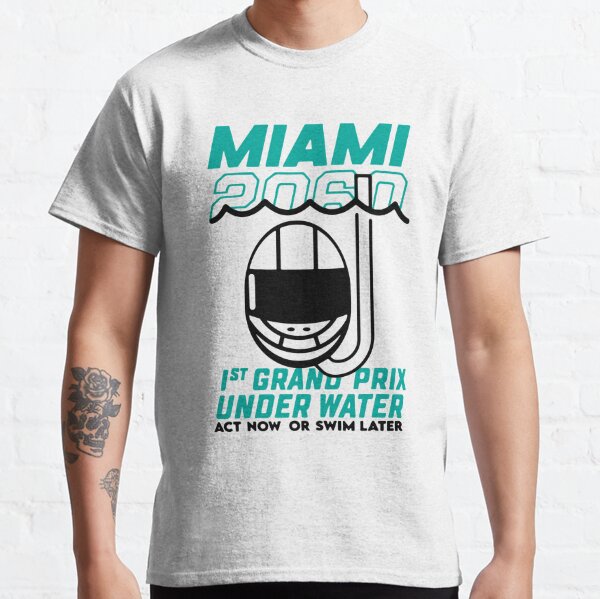 2022 Formula 1 Tech Collection F1 Miami GP Graphic T-Shirt White - GPStore