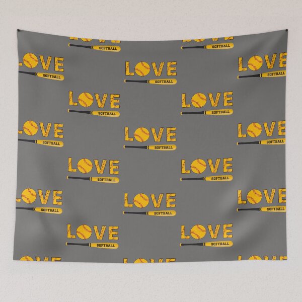 Item preview, Love Softball Graphic Saying for Teen Girls and Women designed and sold by R&BApparel.