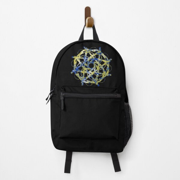Item preview, Blue and yellow circles, abstract star designed and sold by Meo Design.