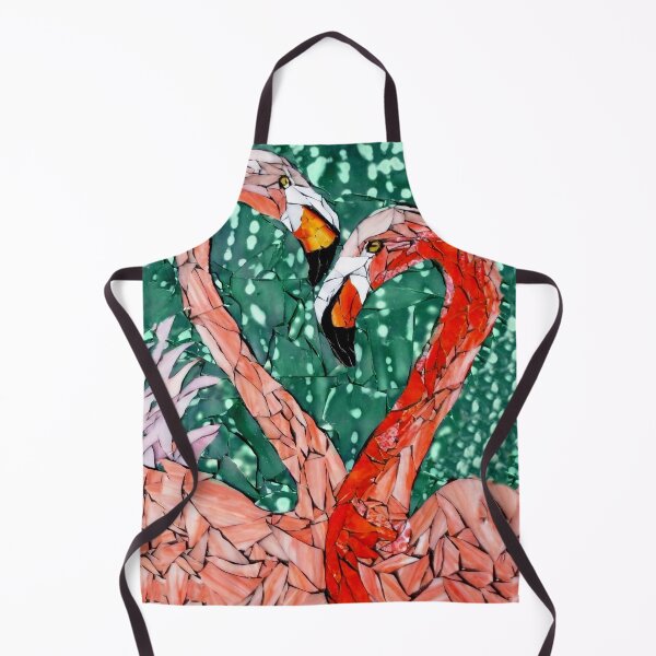 Item preview, Flamingo Glass Colorful Painting designed and sold by ESTRELLA49.