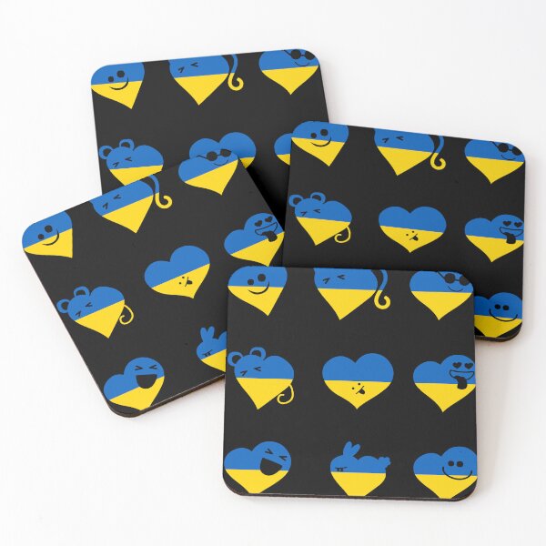 Item preview, Ukraine flag Fluffy Hearts love designed and sold by EpicMaps.