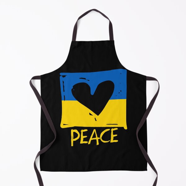 Item preview, Ukraine flag Peace blue yellow heart designed and sold by EpicMaps.