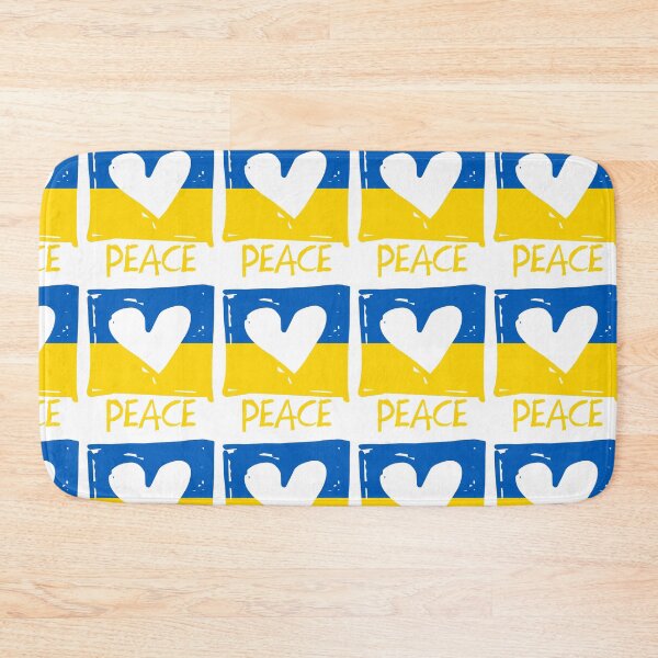 Item preview, Ukraine flag Peace blue yellow heart designed and sold by EpicMaps.