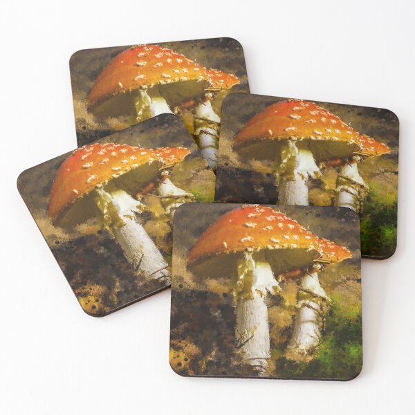 Item preview, Amanita Muscaria Mushroom Vintage, Cute Amanita Muscaria Botanical Art, Original Fly Amanita Mushroom, Muscimol Mushroom Lover designed and sold by Paintcorner.