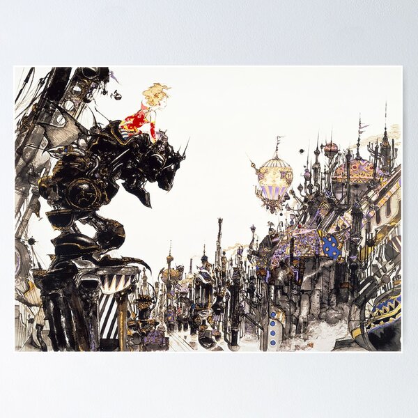 Yoshitaka Amano Vampire Hunter D Poster Anime Manga FINAL FANTASY