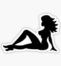 Pegatina brillante MUCHFLAP GIRL