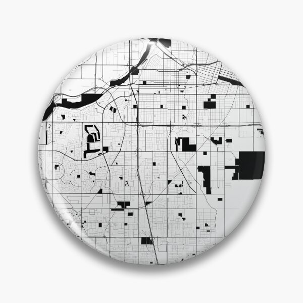 Item preview, Bakersfield Black white Map Art California USA designed and sold by EpicMaps.
