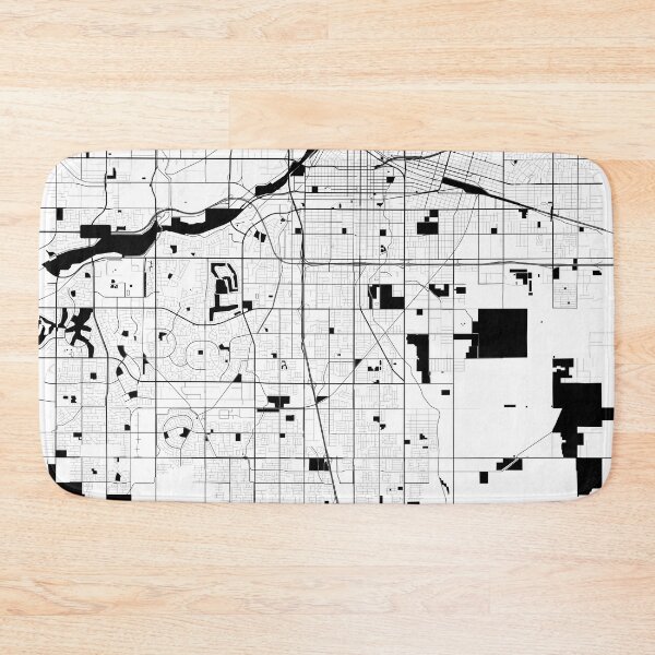 Item preview, Bakersfield Black white Map Art California USA designed and sold by EpicMaps.