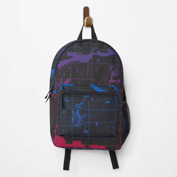 Item preview, Bakersfield Pink Blue Map Art California USA designed and sold by EpicMaps.
