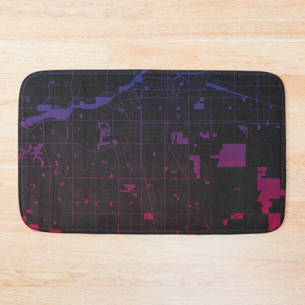 Item preview, Bakersfield Pink Blue Map Art California USA designed and sold by EpicMaps.
