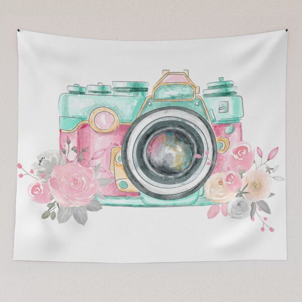 Item preview, Camera with flowers designed and sold by Irina Fomichova.