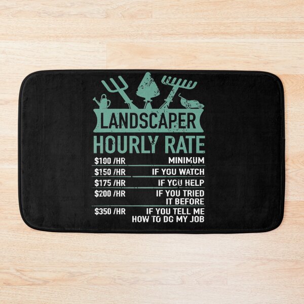 Item preview, Funny Gardening Gardener Landscaper Hourly Rate T-shirt designed and sold by JoseMoody3031.