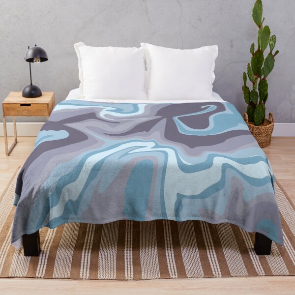 Item preview, Hippie illustration in calm blue tones. Flowing. designed and sold by MagnetitaBySil.