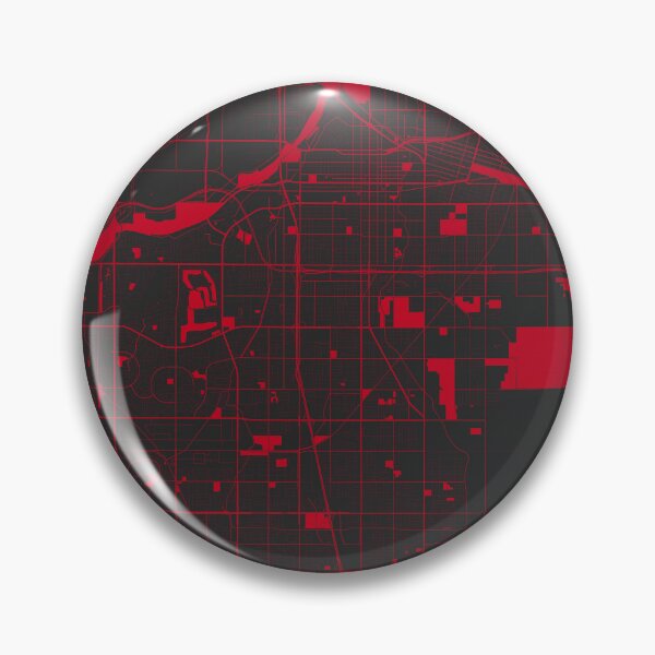 Item preview, Bakersfield red wine color Map Art California USA designed and sold by EpicMaps.
