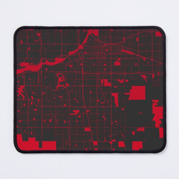 Item preview, Bakersfield red wine color Map Art California USA designed and sold by EpicMaps.
