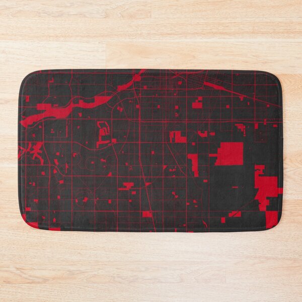 Artikelvorschau, Bakersfield Rotweinfarbe Kartenkunst Kalifornien USA entworfen und verkauft von EpicMaps.